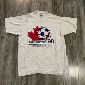 Vintage 1998 Senior Men’s Soccer National Championships Fredericton NB  T-Shirt